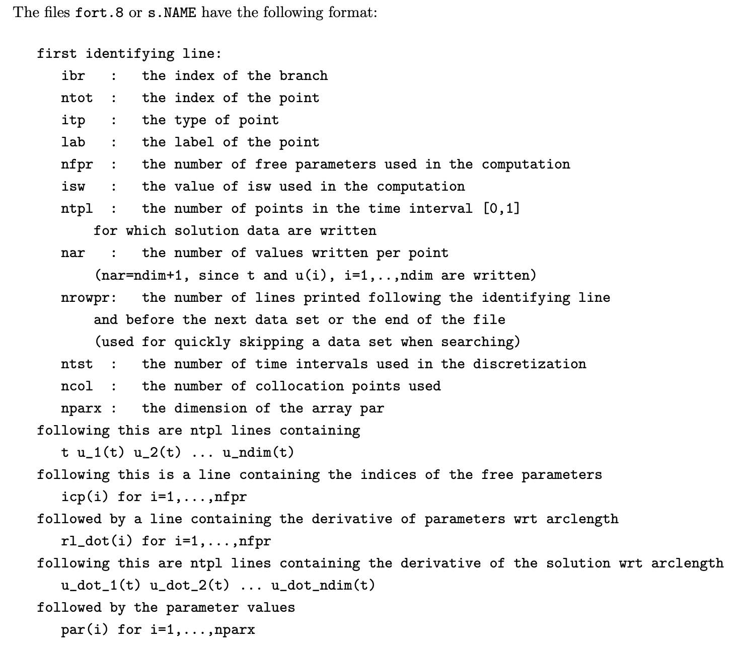 auto-07p output file format