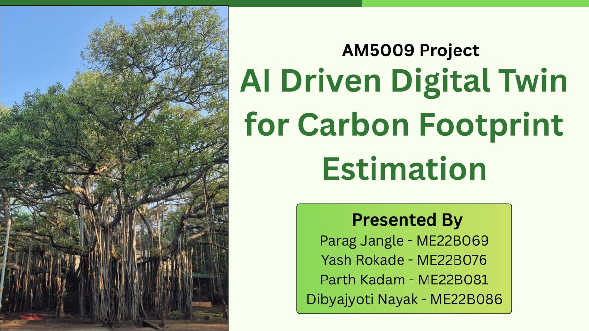 AI-driven digital twin for carbon footprint estimation