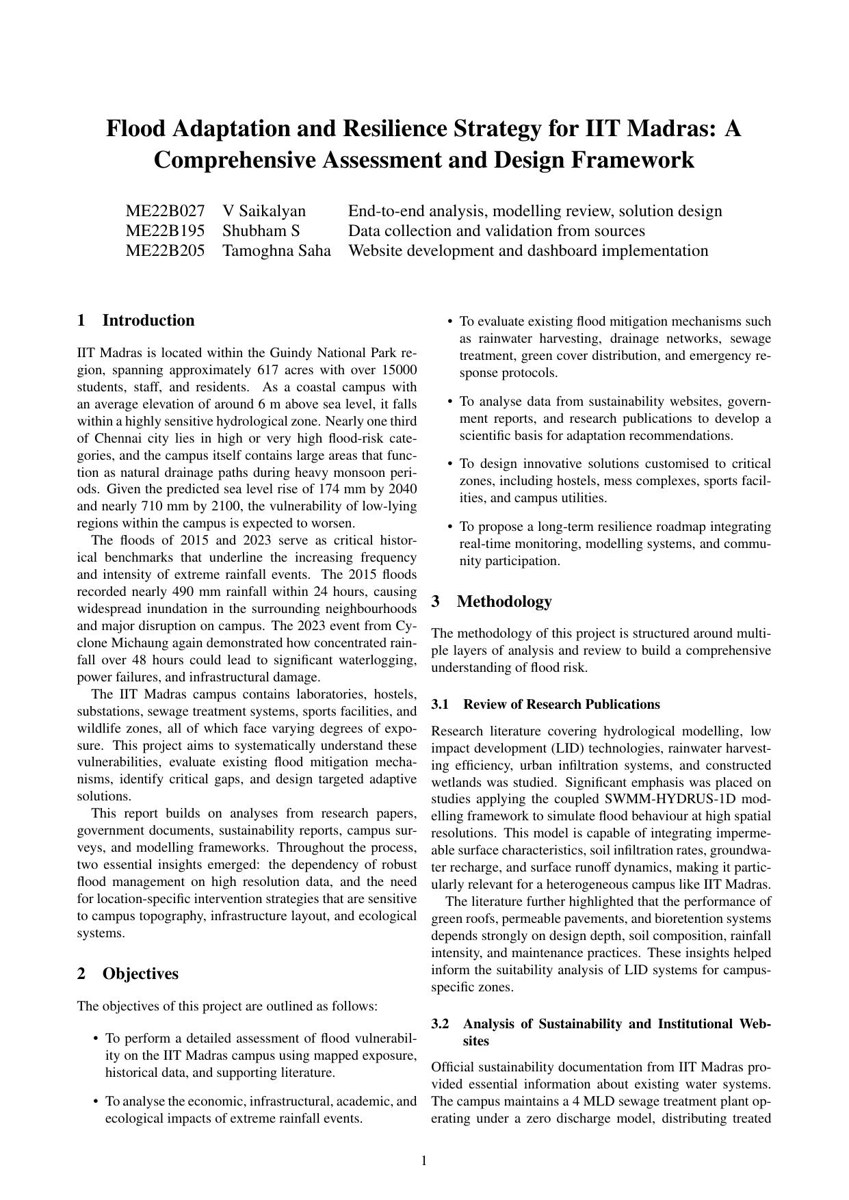 Flood adaptation and resilience strategy